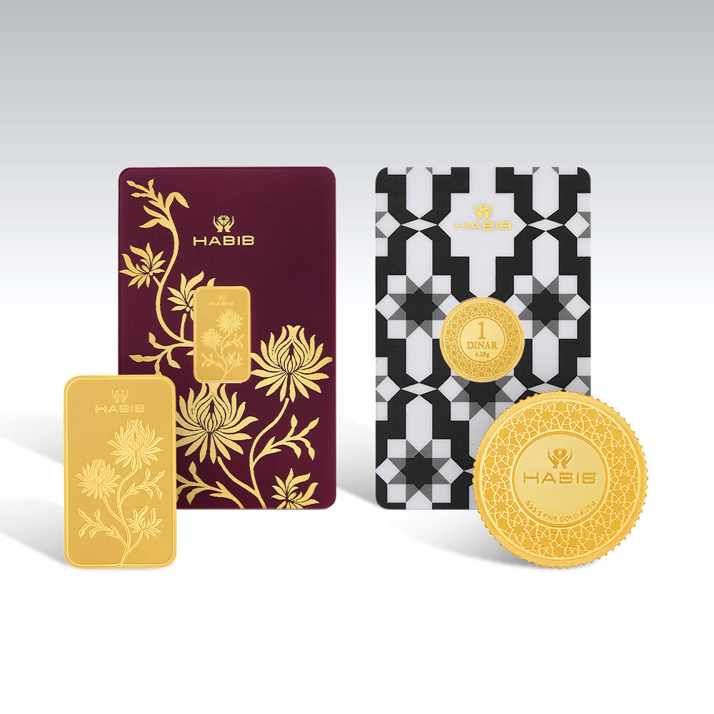 999.9 Gold Bar & Dinar