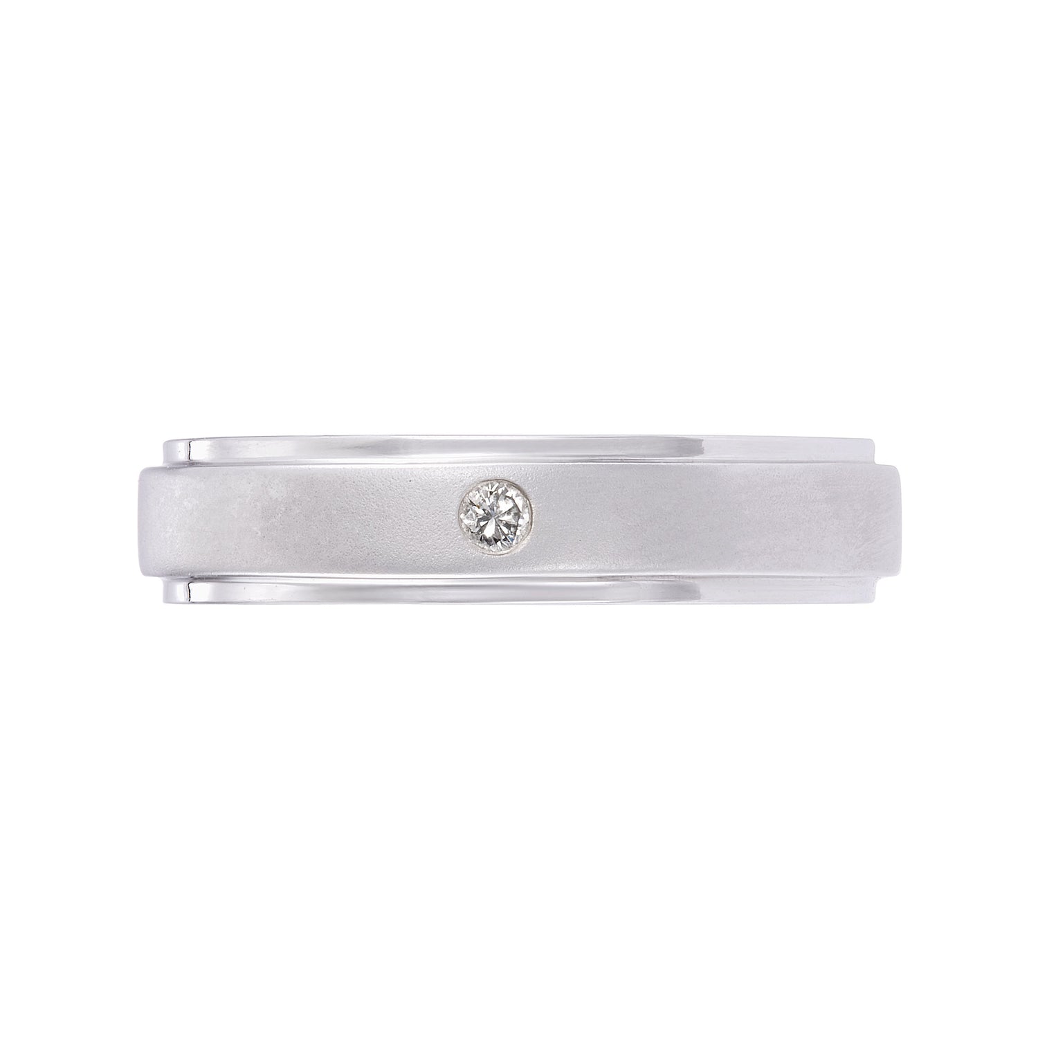 Diamond Men's Ring in 925/Palladium 00880(PLD)