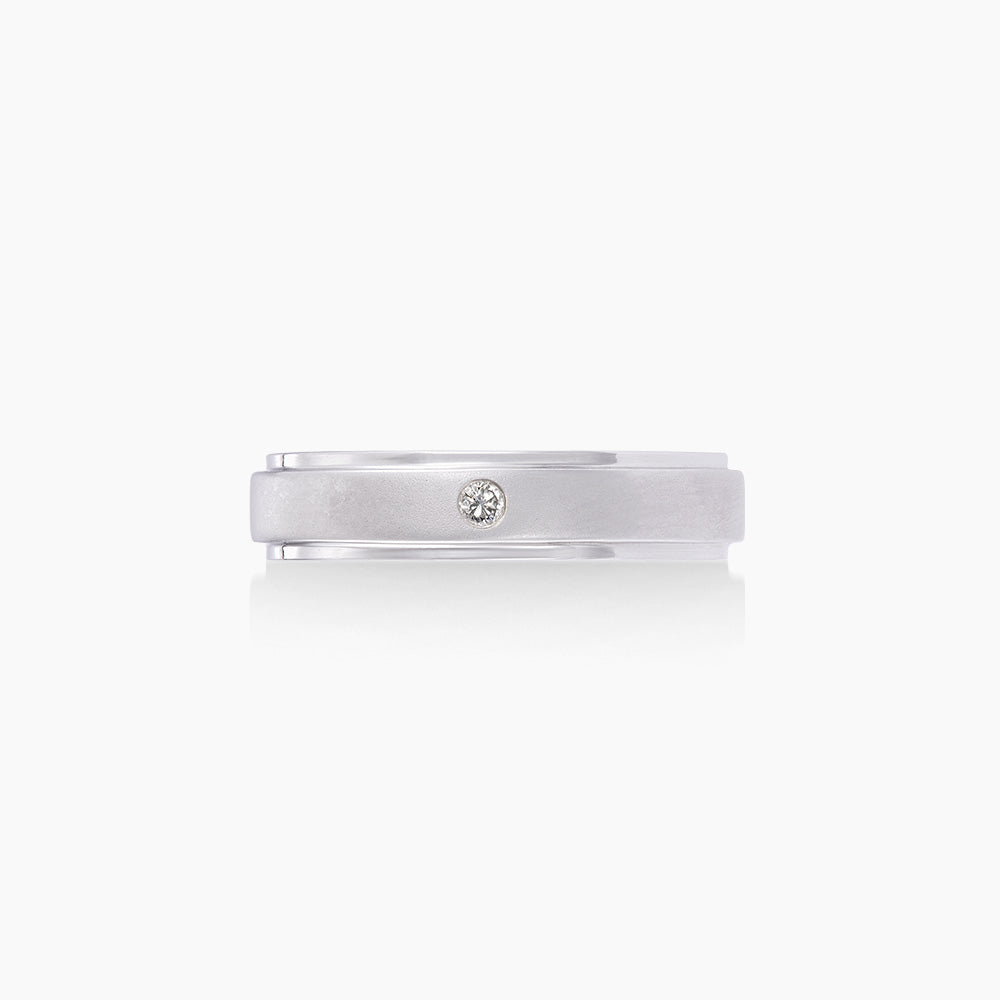 Diamond Men's Ring in 925/Palladium 00880(PLD)