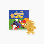 HABIB x Didi & Friends Penggembala dan Serigala 999.9 pure gold wafer featuring Didi character and matching storybook for kids' investment and gifting.