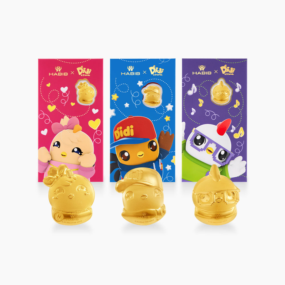 HABIB Didi & Friends Collection | 999.9 Gold Wafer (0.20g – 0.60g)