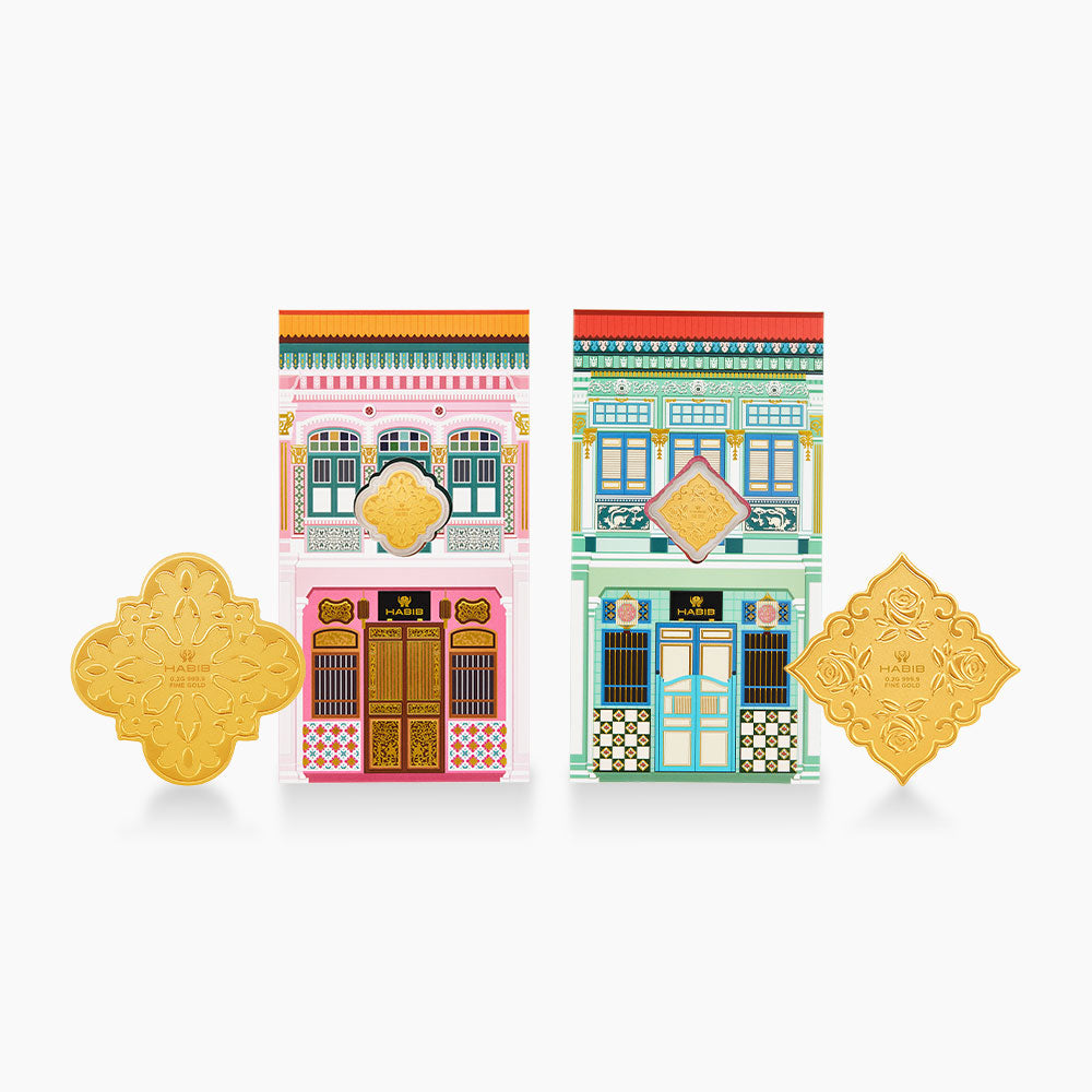 HABIB Peranakan Houses Collection Set | 999.9 Gold Wafer (0.20 - 0.40g)
