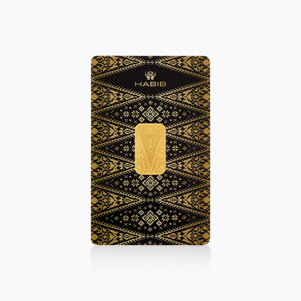 [Self-Pickup Only] HABIB 5g 999.9 Gold Bar (Songket Collection)  - Manufactured by LBMA Goods Delivery Refiner