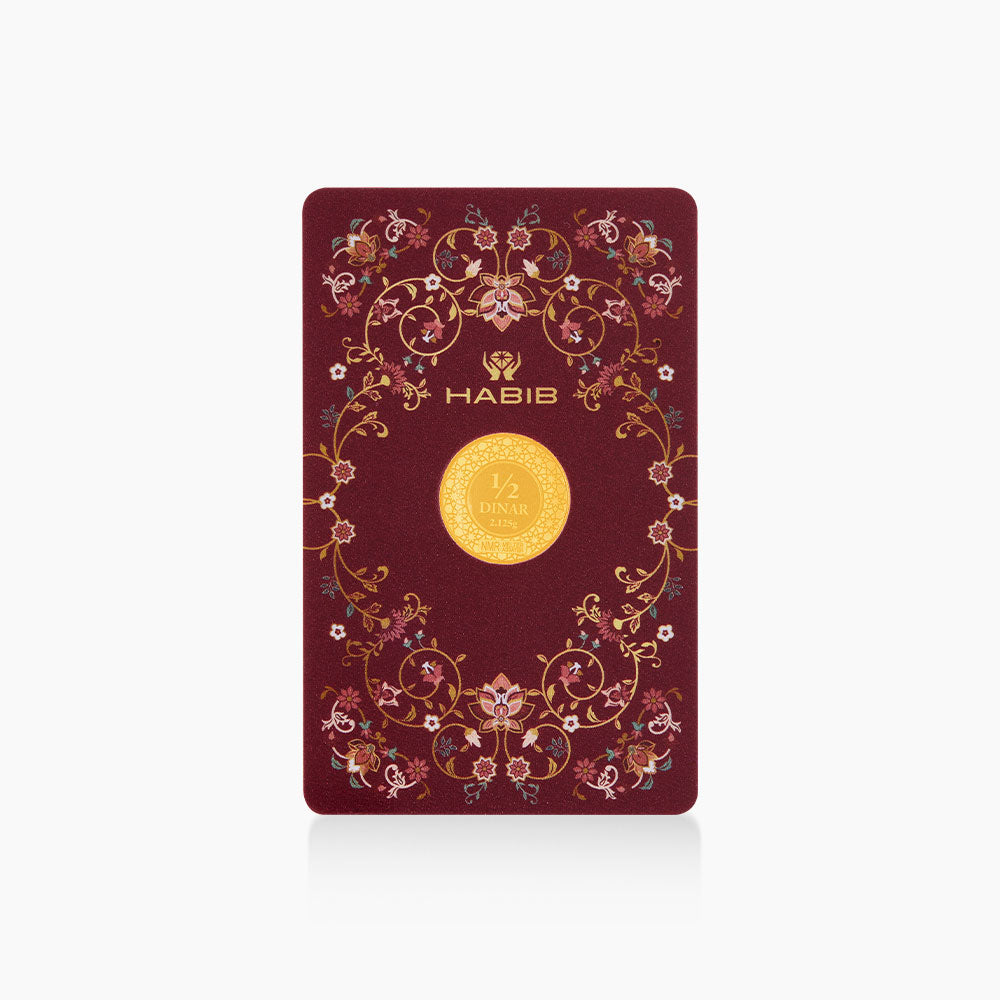 HABIB 1/2 Dinar 2.125g 999.9 Gold (Ferdous) Manufactured By LBMA Goods Delivery Refiner