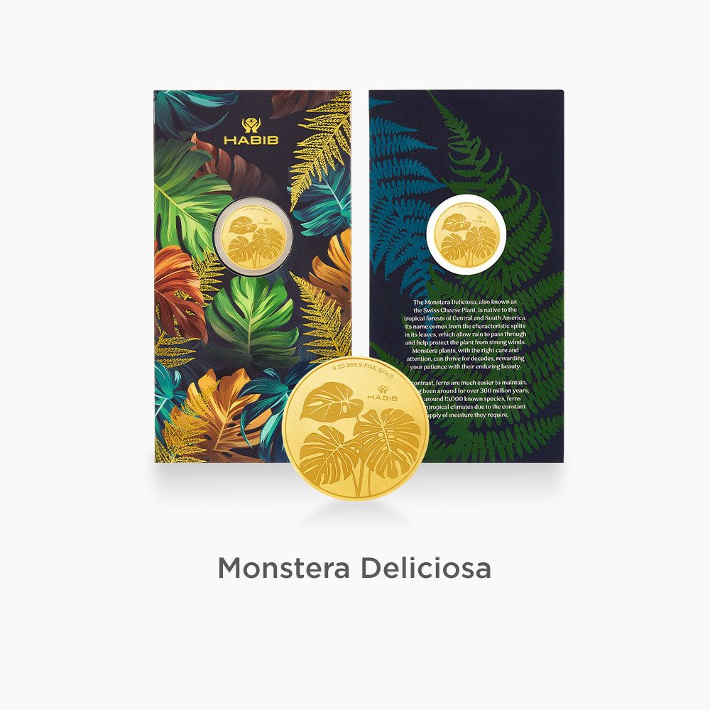HABIB Tropical Plant Collection | 999.9 Gold Wafer Coin (0.20-0.40g)