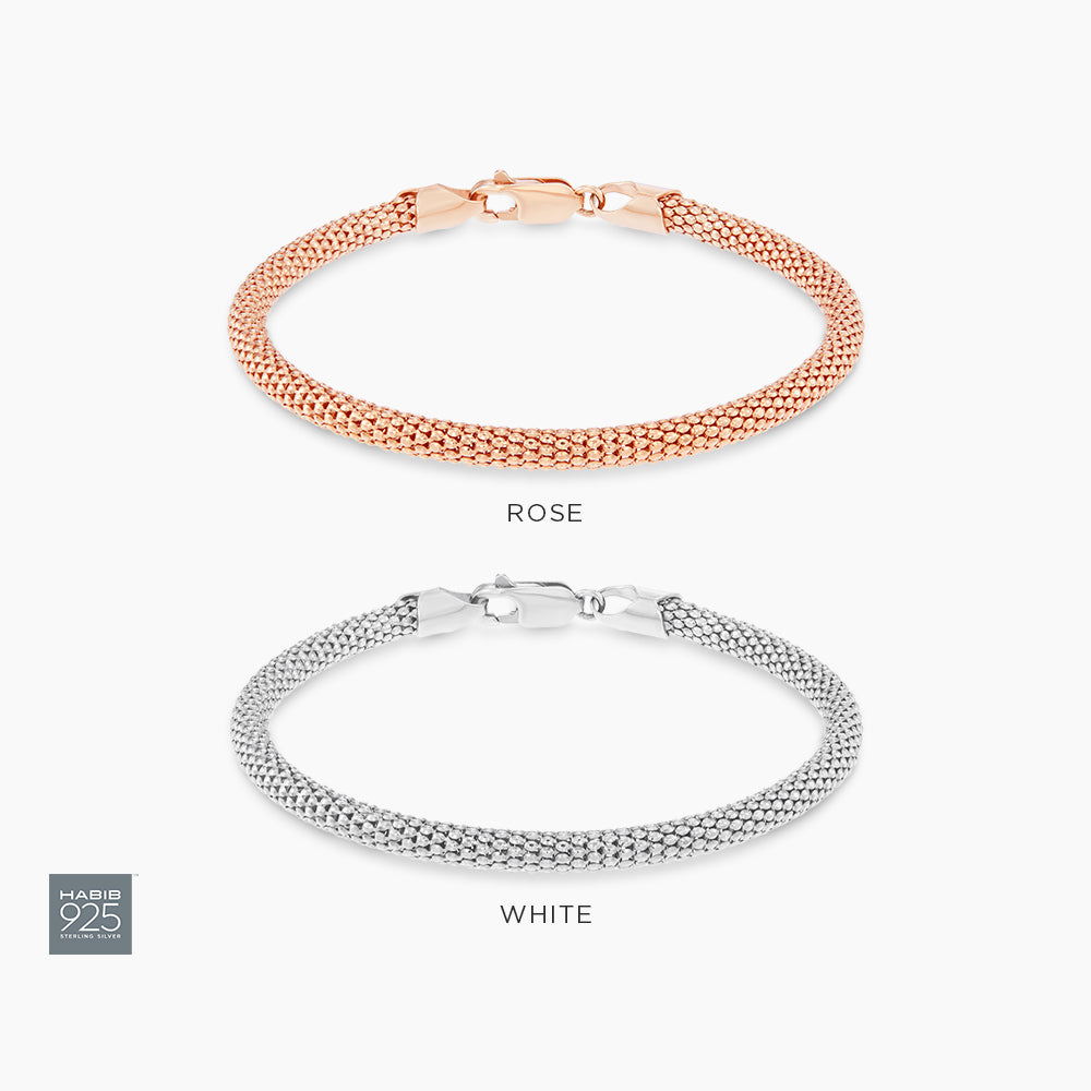 925 Silver Bracelet 036 CORB36FLD(W)