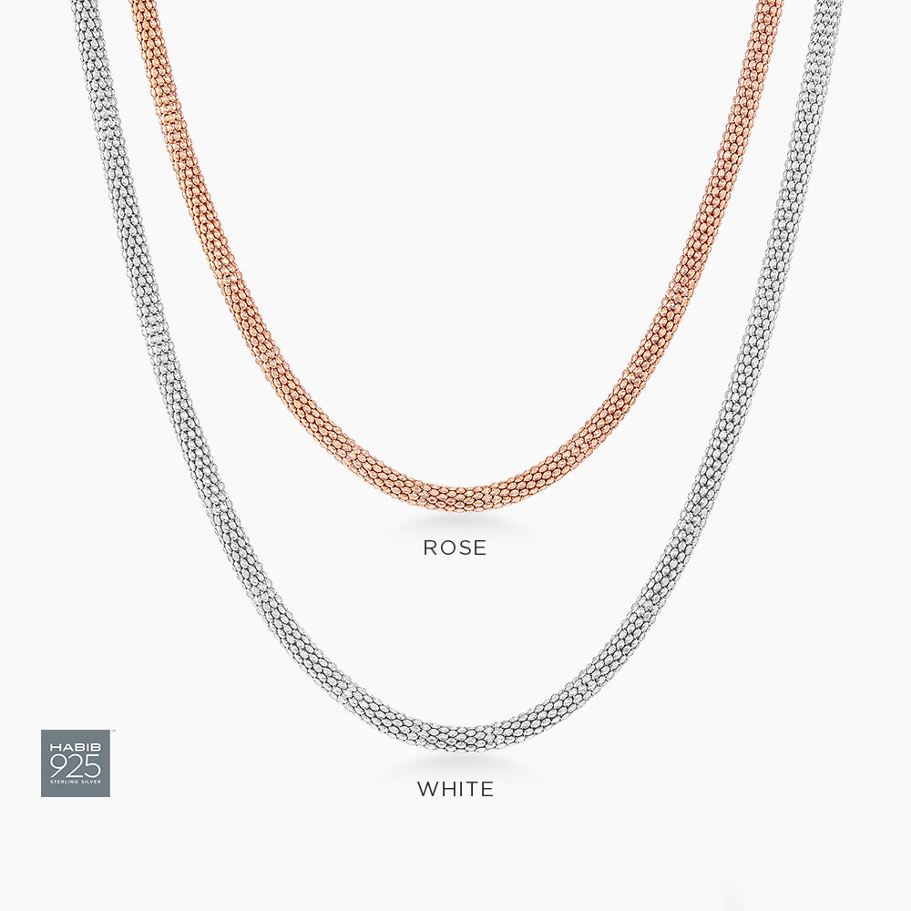 925 Silver Necklace 036 CORB36FLD(N)