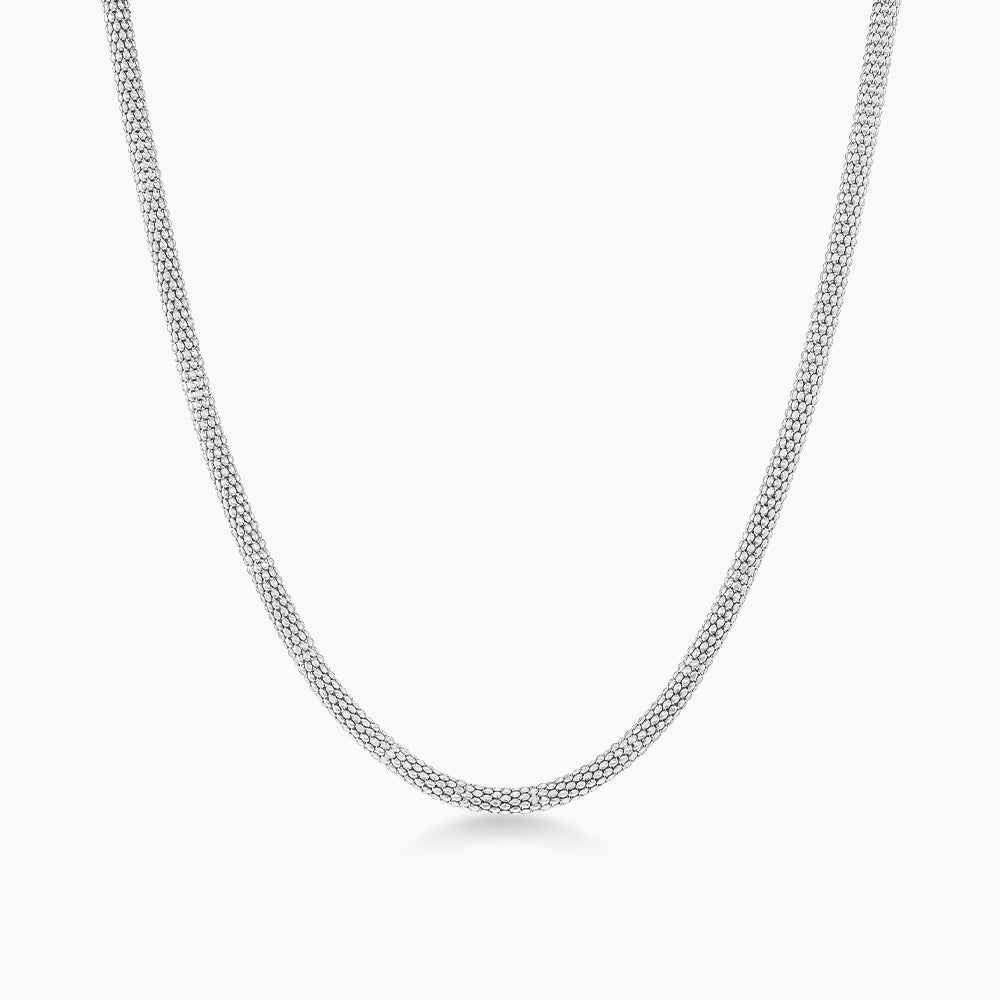 925 Silver Necklace 036 CORB36FLD(N)
