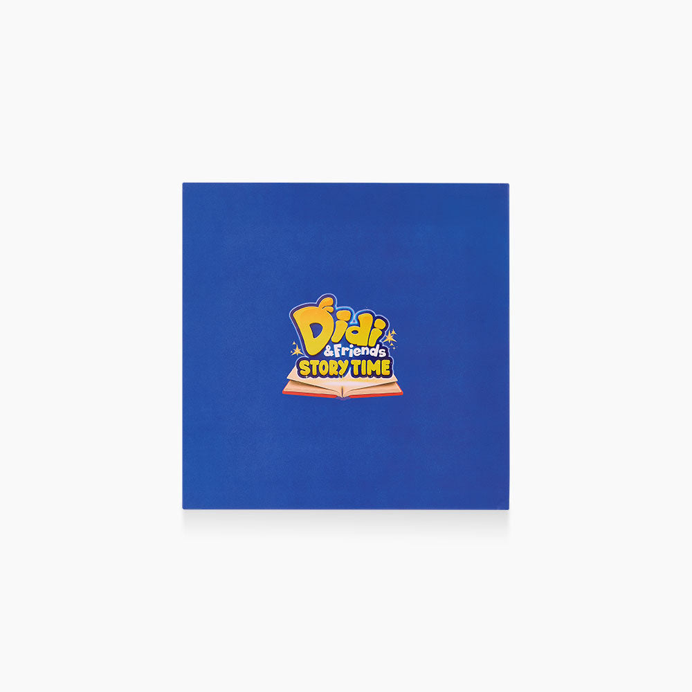 Blue book with 'Didi & Friends Story Time' logo on a white background