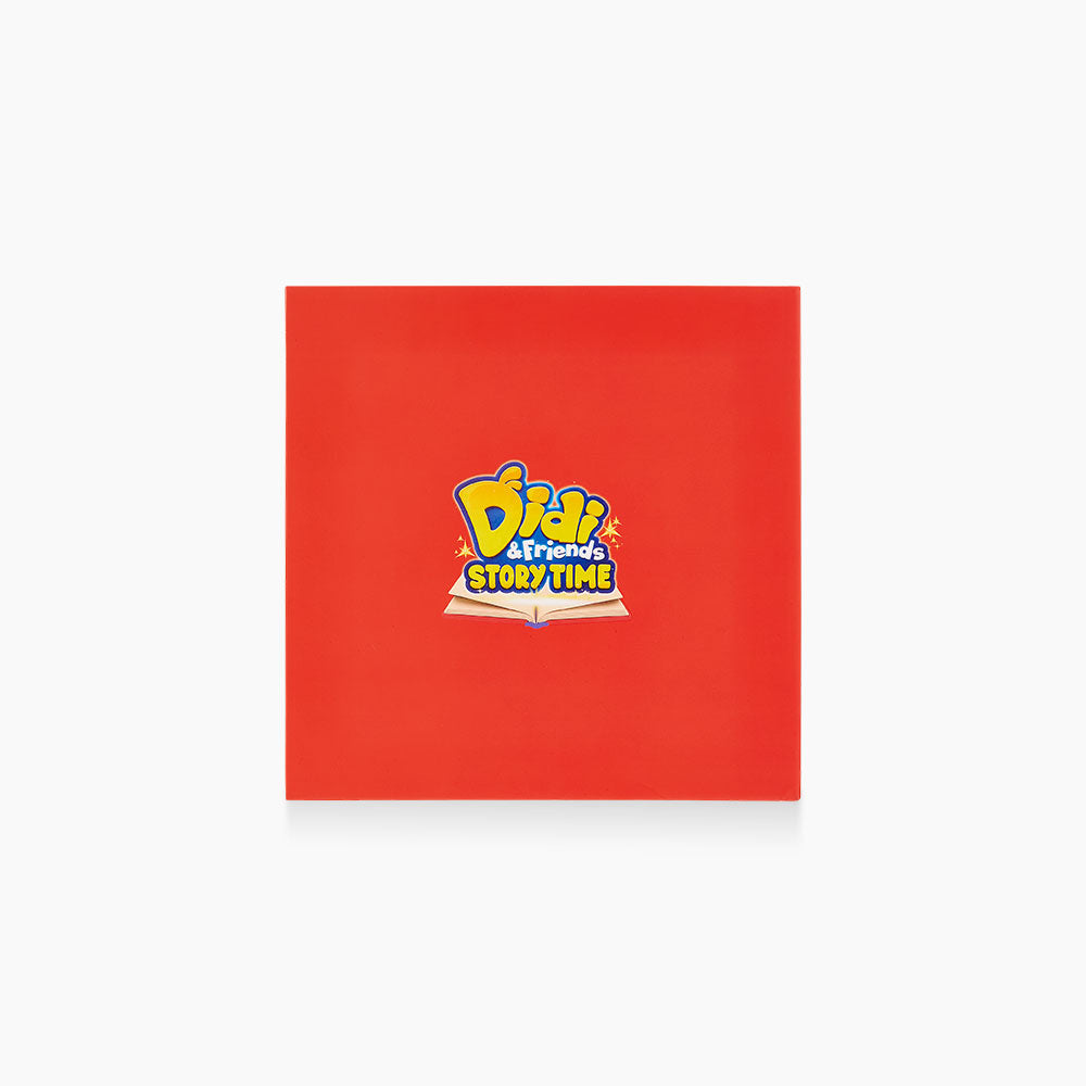 Red book with 'Didi & Friends Story Time' logo on a white background