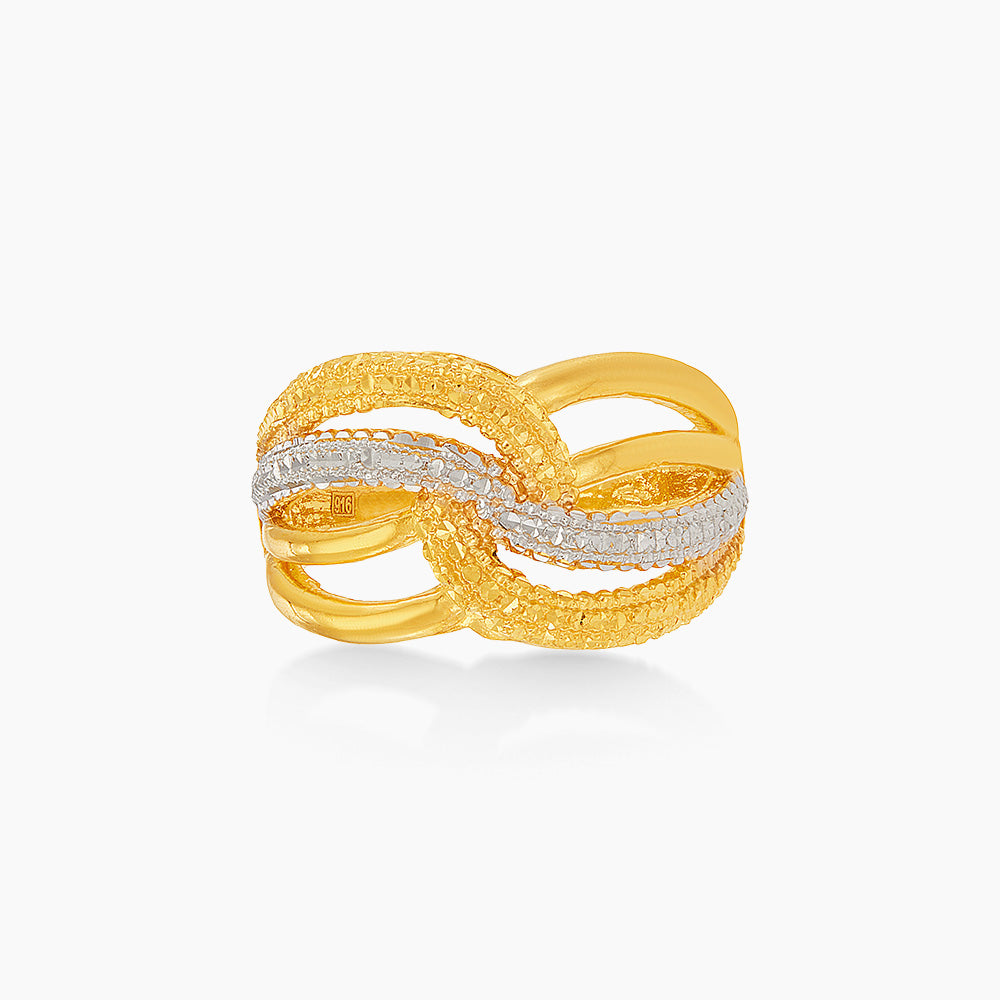 916/22K Yellow and White Gold Ring 6200187YW