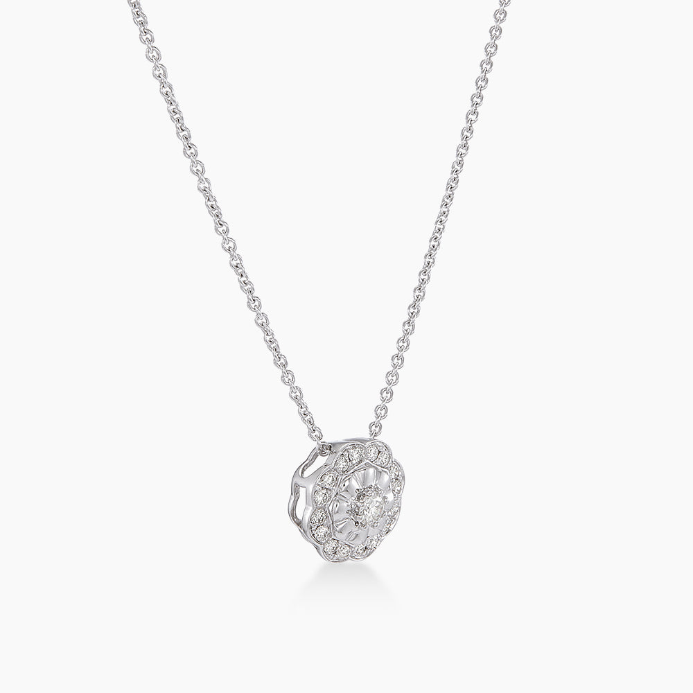 Diamond Necklace in 750/18K White Gold 274700326(N)
