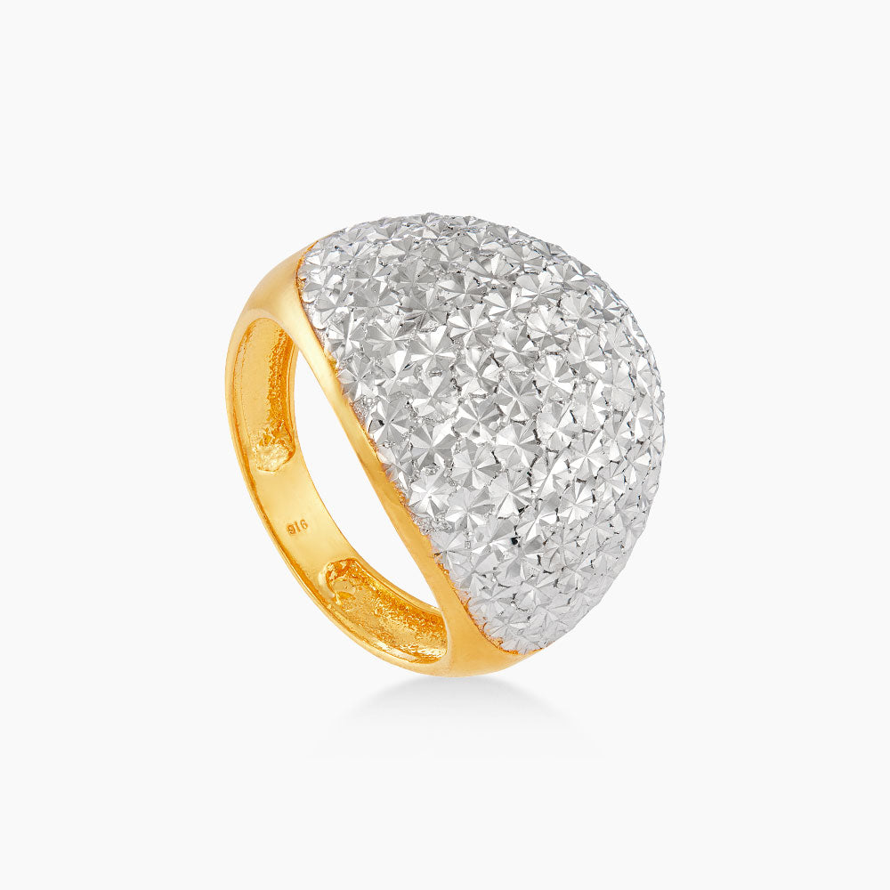 916/22K Yellow and White Gold Ring 6200158YW