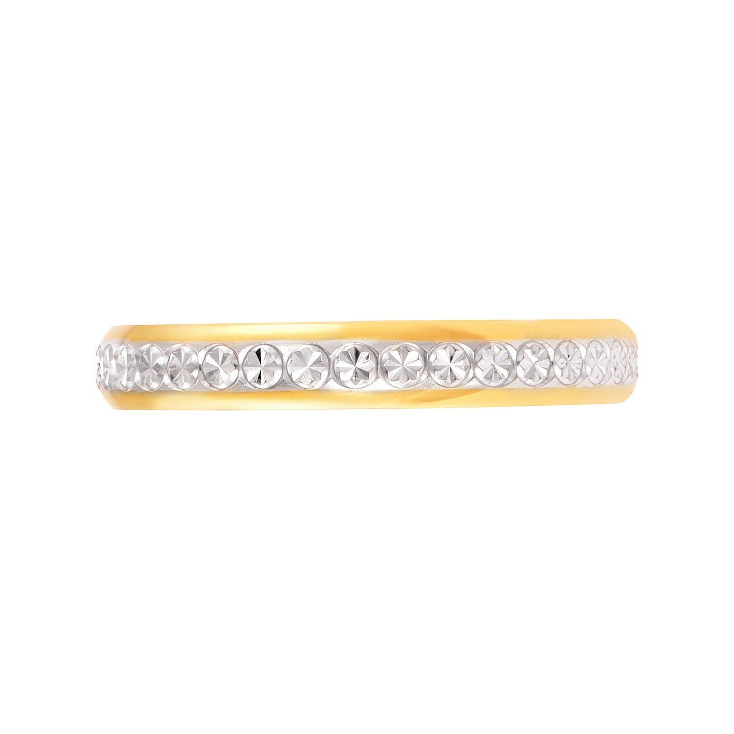 Oro Italia 916 Yellow and White Gold Ring GR53920124(YW)-BI (22K Gold)