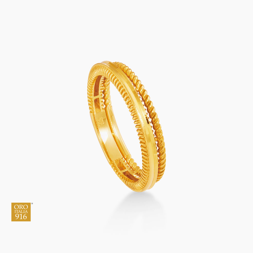 Oro Italia 916 Yellow Gold Ring GR62150426 (22K Gold)
