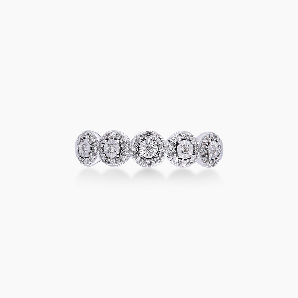 Diamond Ring in 375/9K White Gold 25029