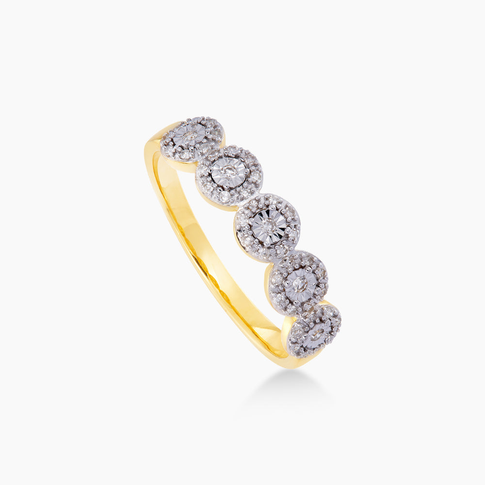 Diamond Ring in 375/9K Yellow Gold 25029