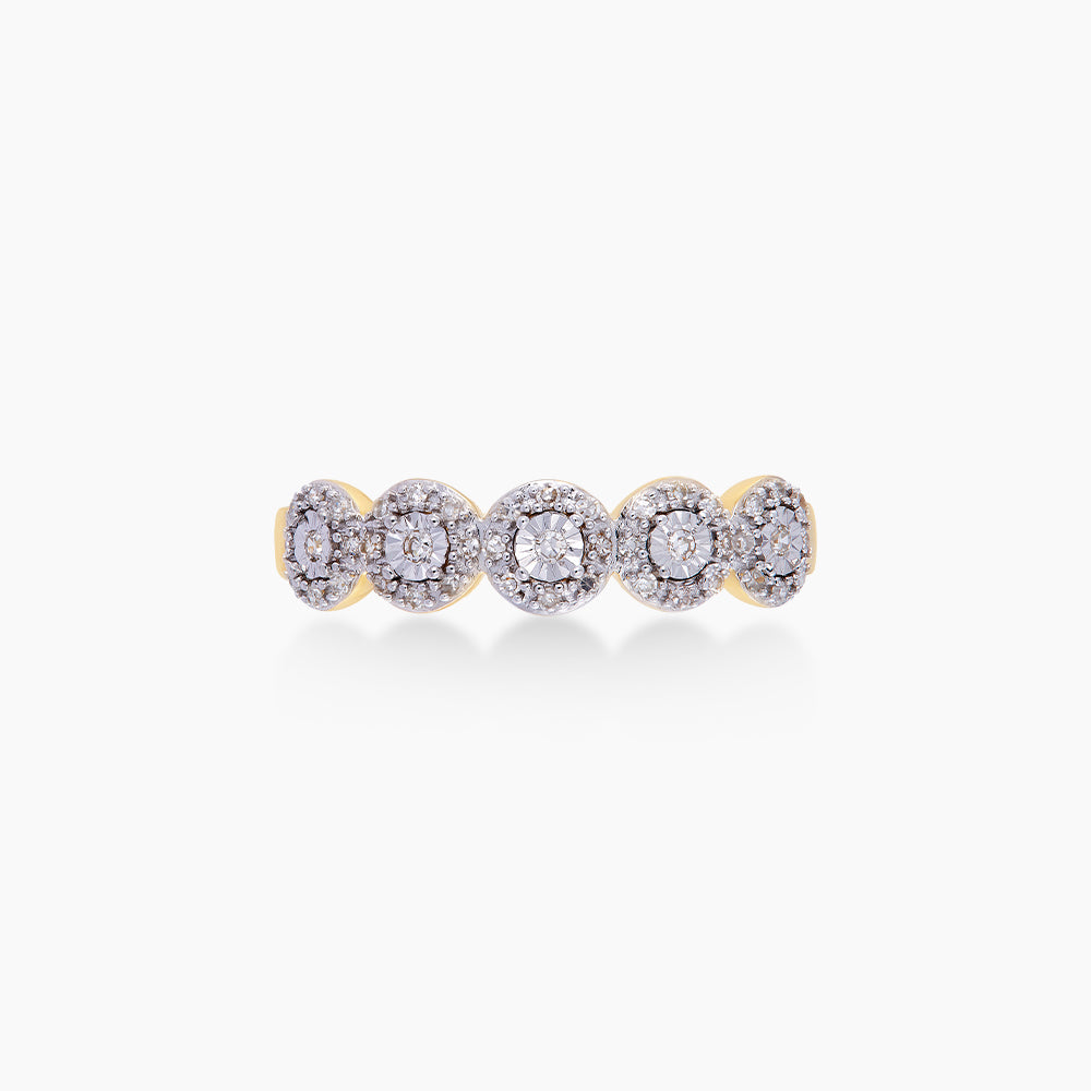 Diamond Ring in 375/9K Yellow Gold 25029
