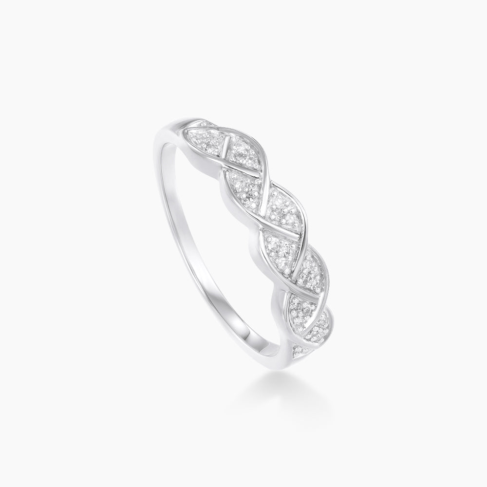 Hadewitch Diamond Ring in 375/9K White Gold 25107