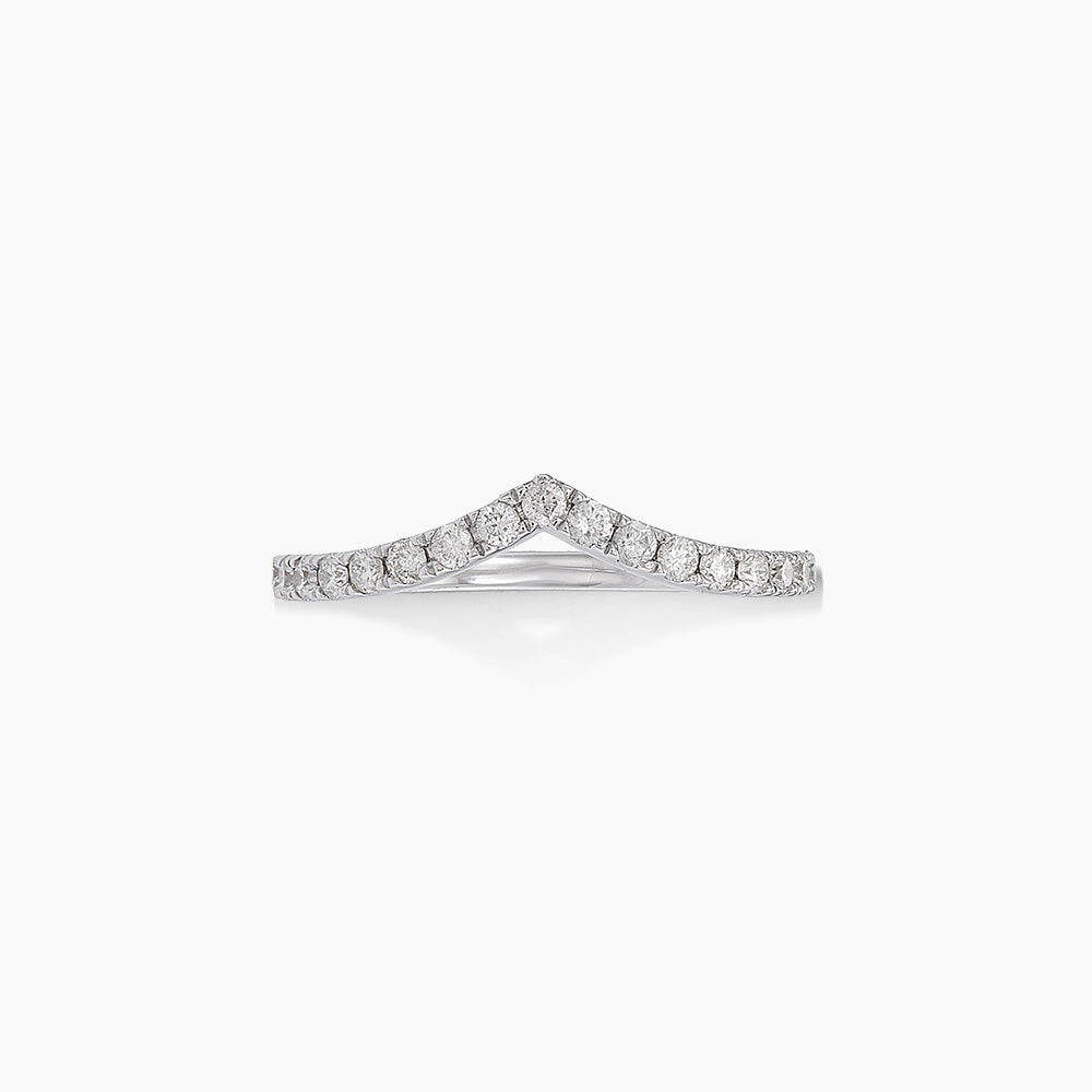 THE V | Diamond Ring in 375/9K White Gold 25797(R)