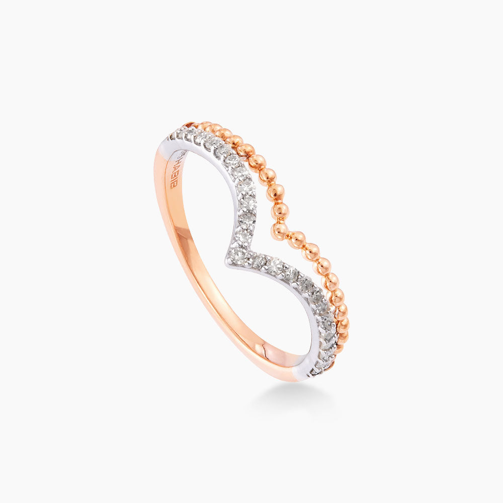 Diamond Ring in 375/9K Rose and White Gold 260230321(RG)