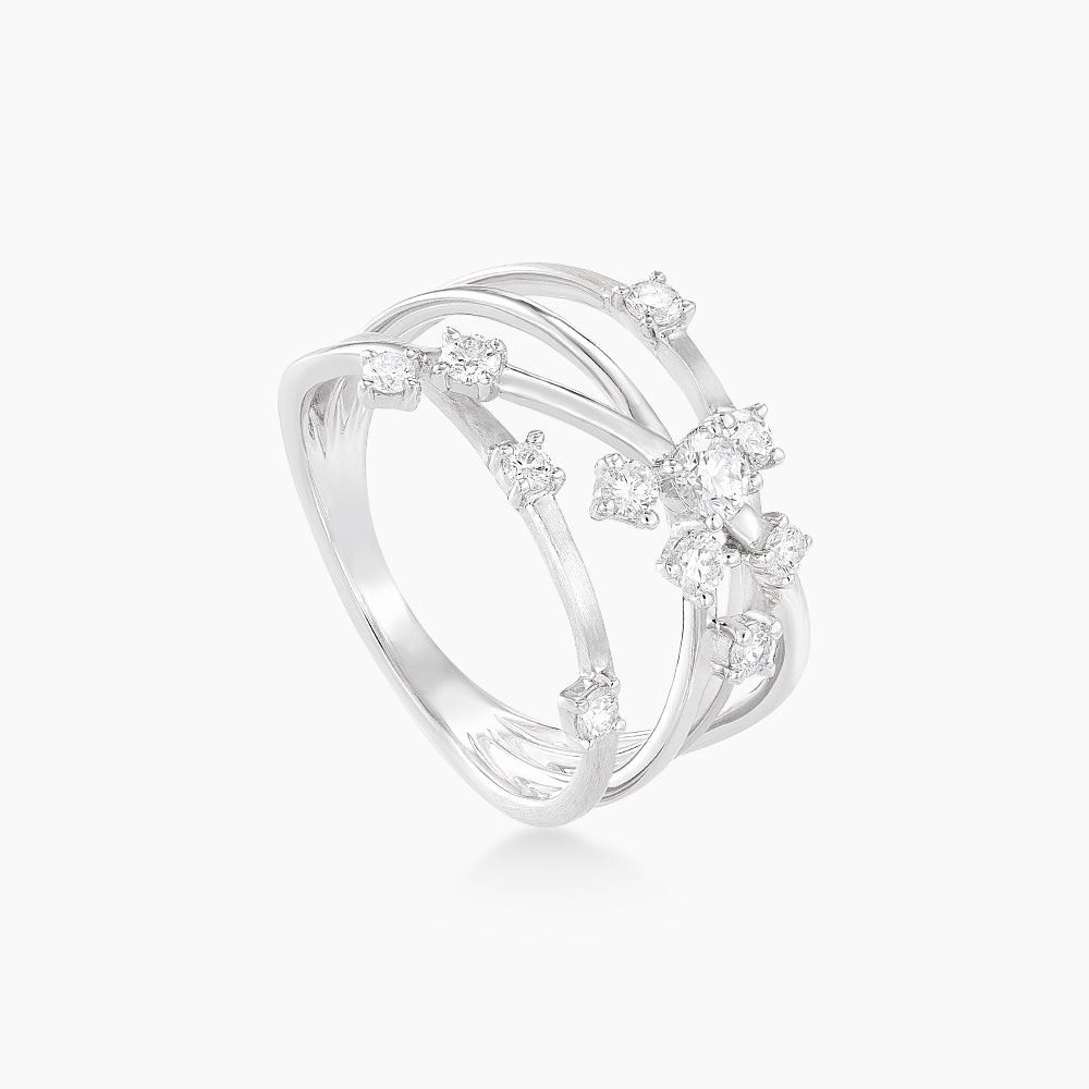 CHIC | Diamond Ring in 375/9K White Gold 261450821