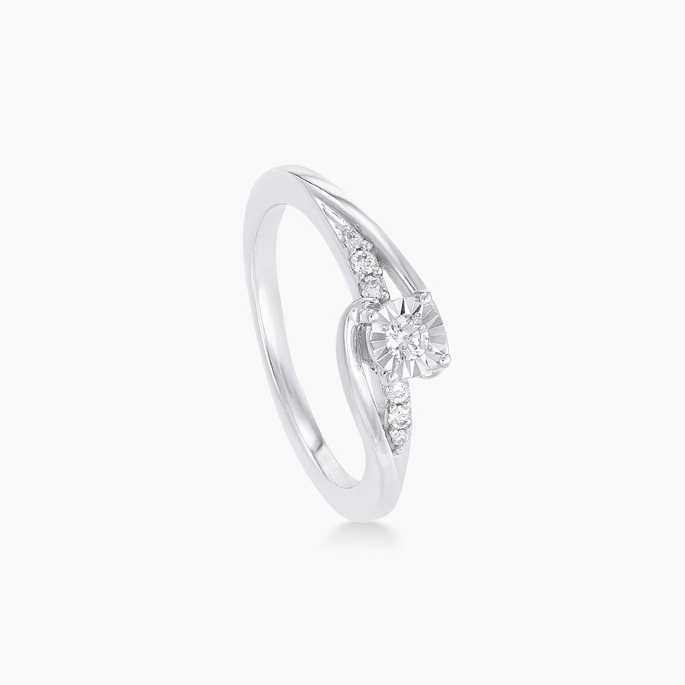 Diamond Ring in 375/9K White Gold 261921121