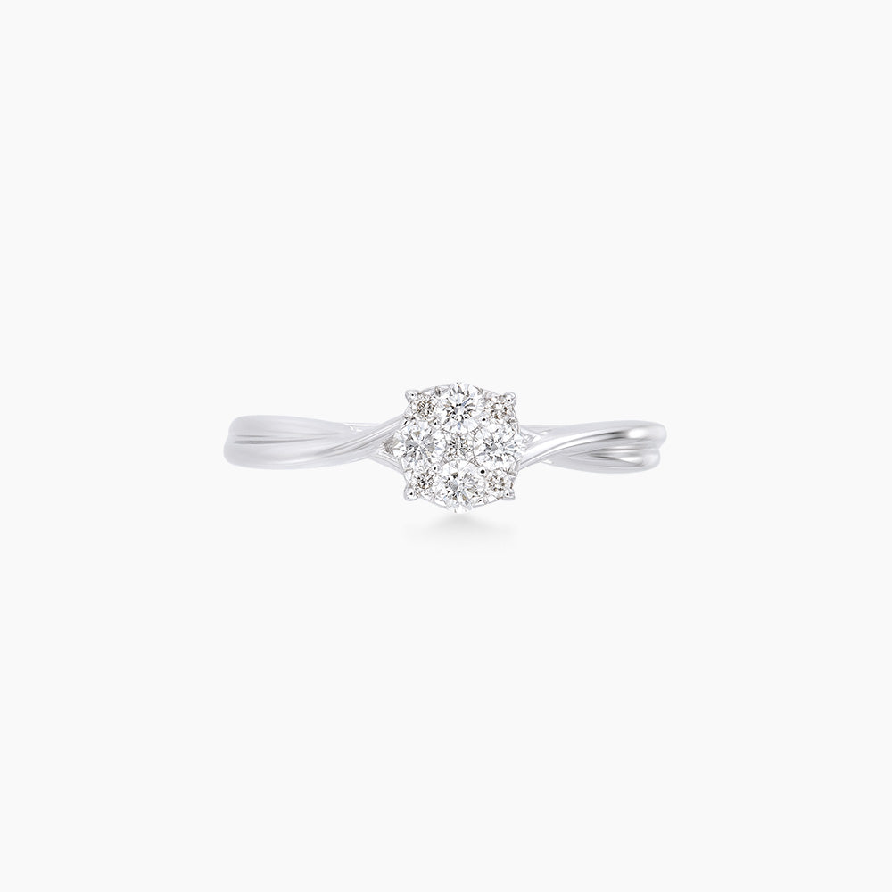 Empress | Marquise and Princess Cut and Diamond Ring in 750/18K White Gold 264270622