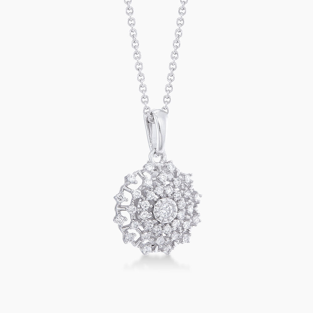 Diamond Necklace in 375/9K White Gold 265121022(N)
