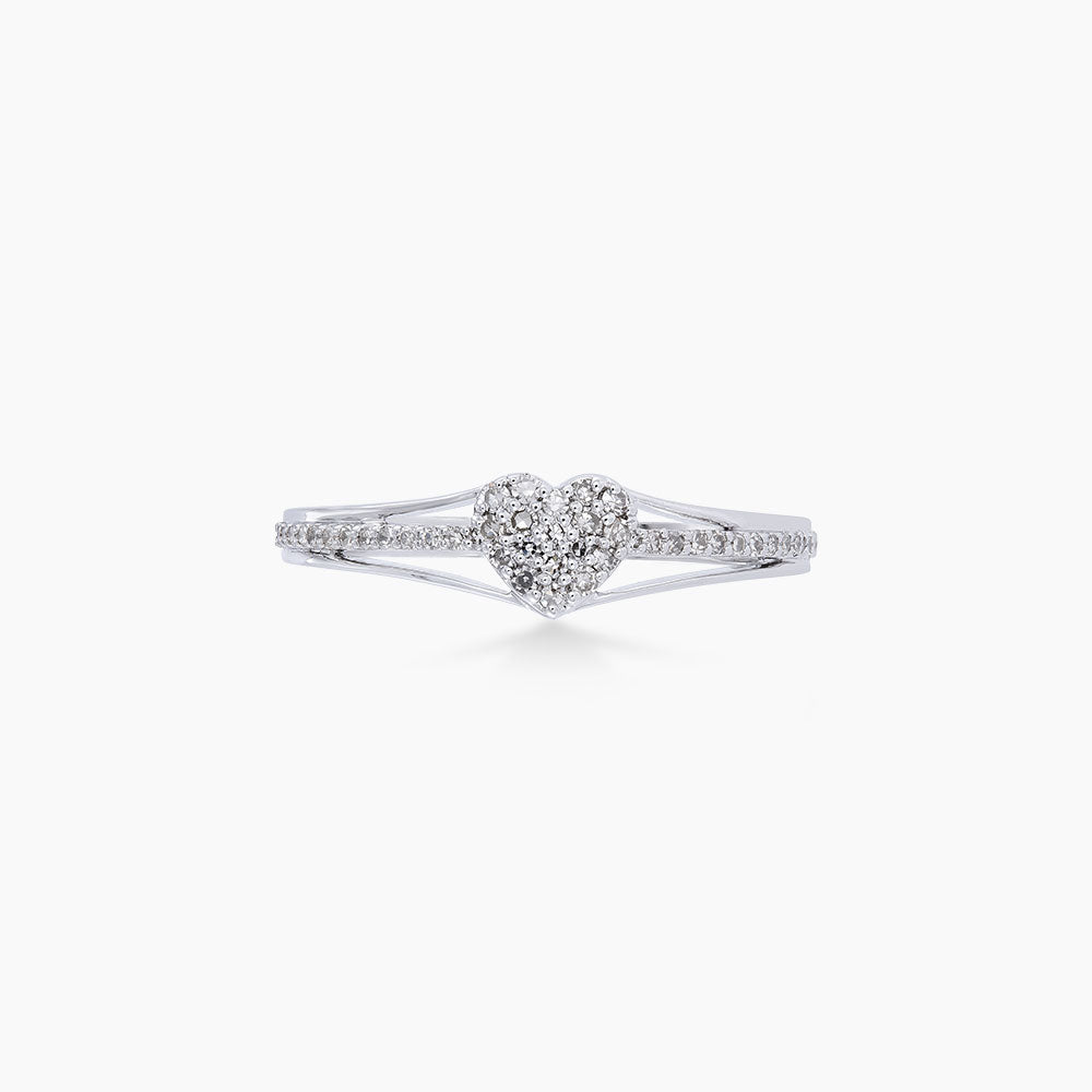 Diamond Ring in 375/9K White Gold (Heart) 265351222