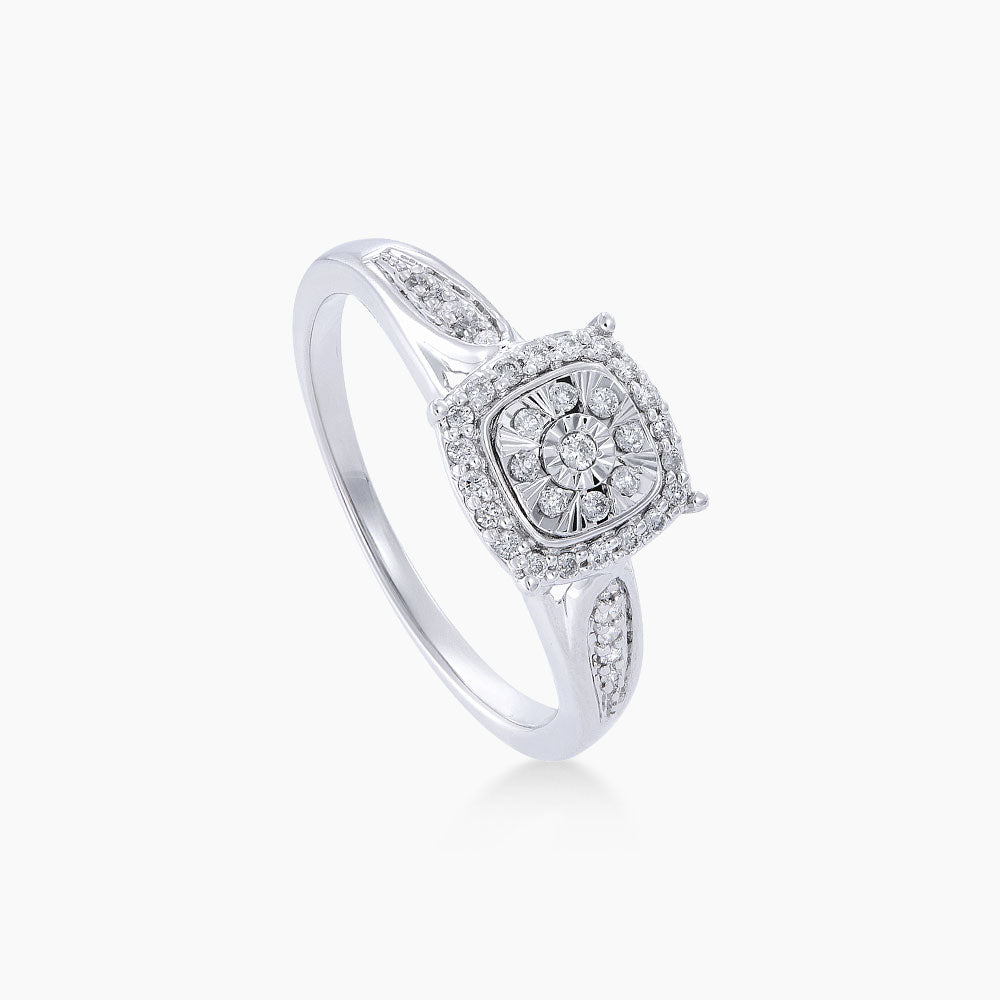 Diamond Ring in 375/9K White Gold 265860223