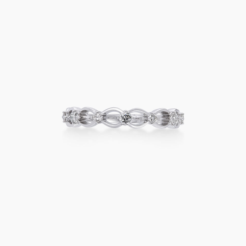 CHIC | Round Diamond Ring in 375/9K White Gold 267571223(WG)