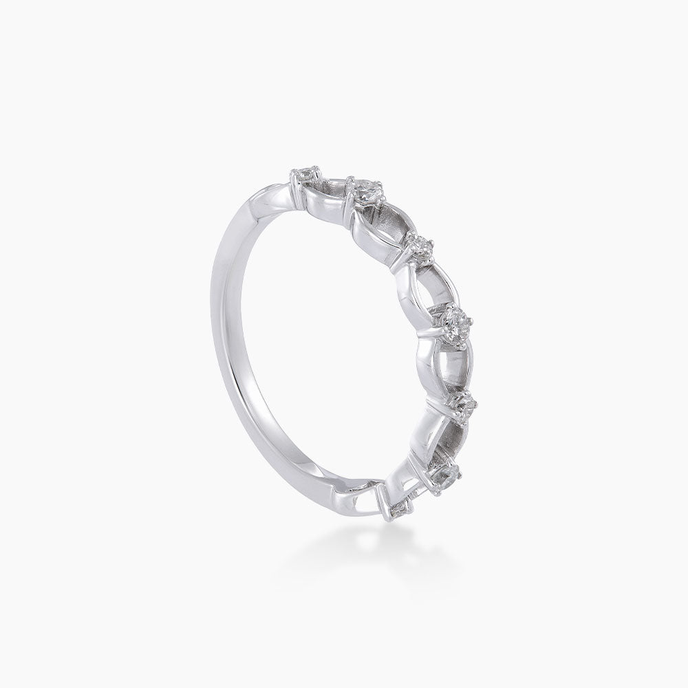 CHIC | Round Diamond Ring in 375/9K White Gold 267571223(WG)