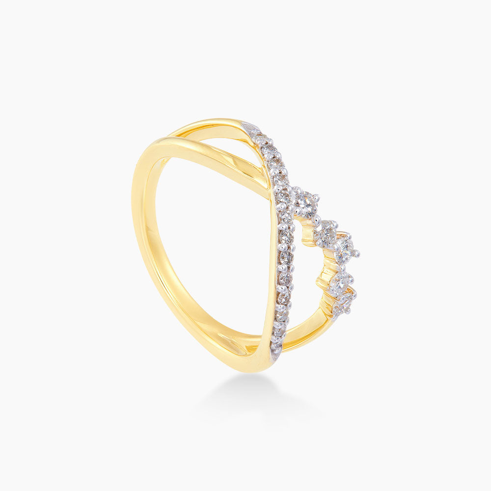 CHIC | Diamond Ring in 375/9K Yellow Gold 267610923
