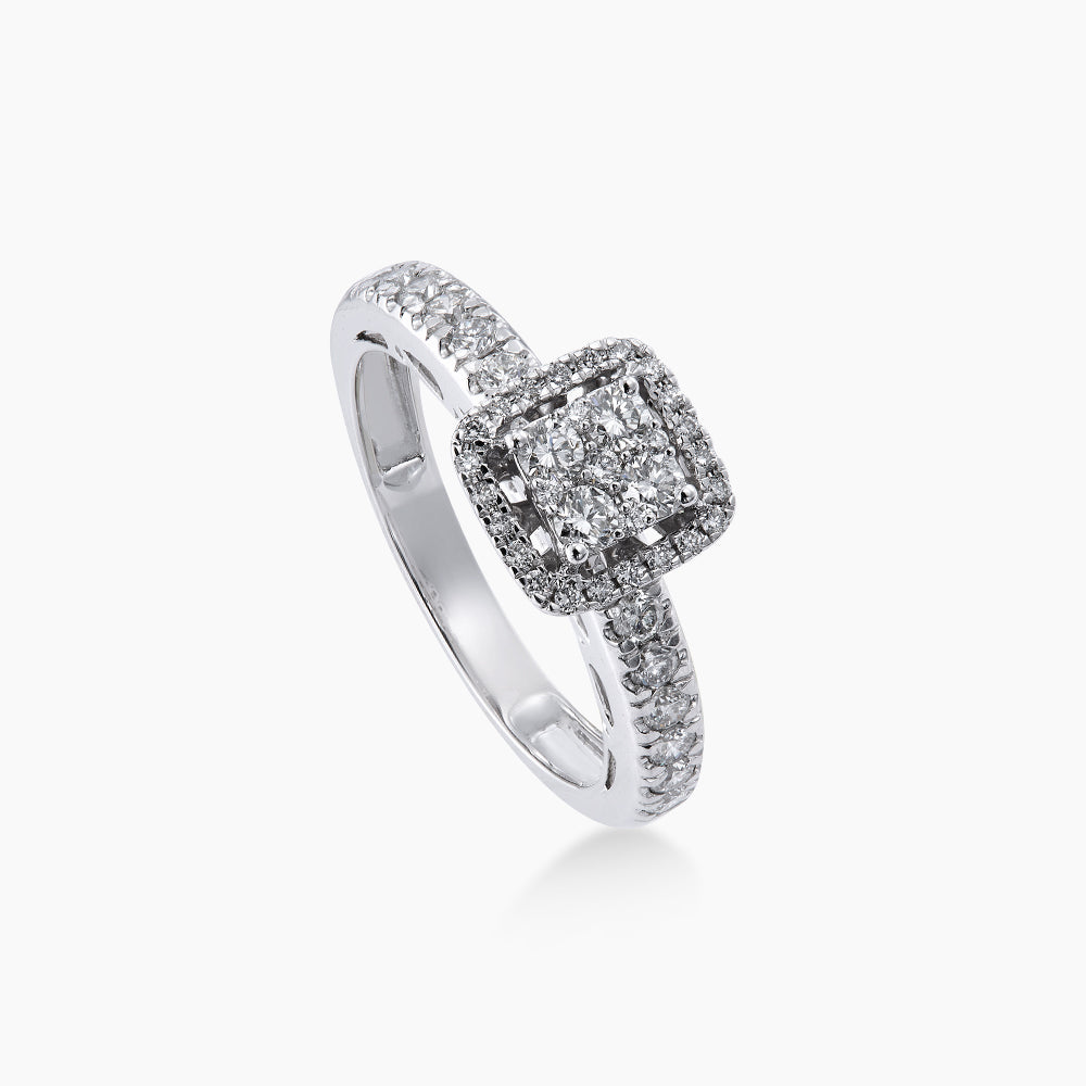 Diamond Ring in 750/18K White Gold 268710124