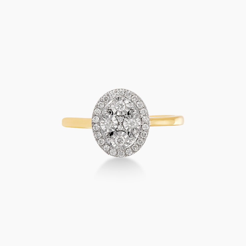 Cluster Diamond Ring in 375/9K Yellow Gold 269680624(YG)