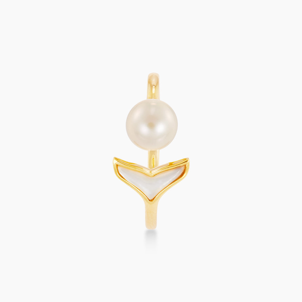 Fresh Water Pearl Ring in 375/9K Yellow Gold 270620924