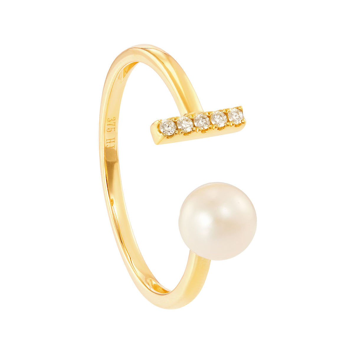 Fresh Water Pearl Ring in 375/9K Yellow Gold 270630924