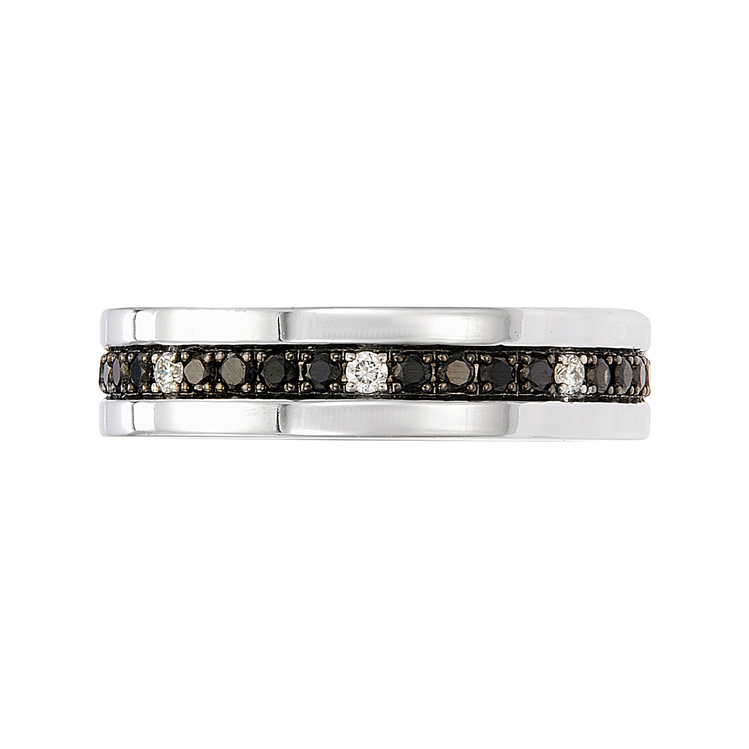 Black Diamond Men's Ring in 925 Silver Palladium 270651024(PLD)-BLK