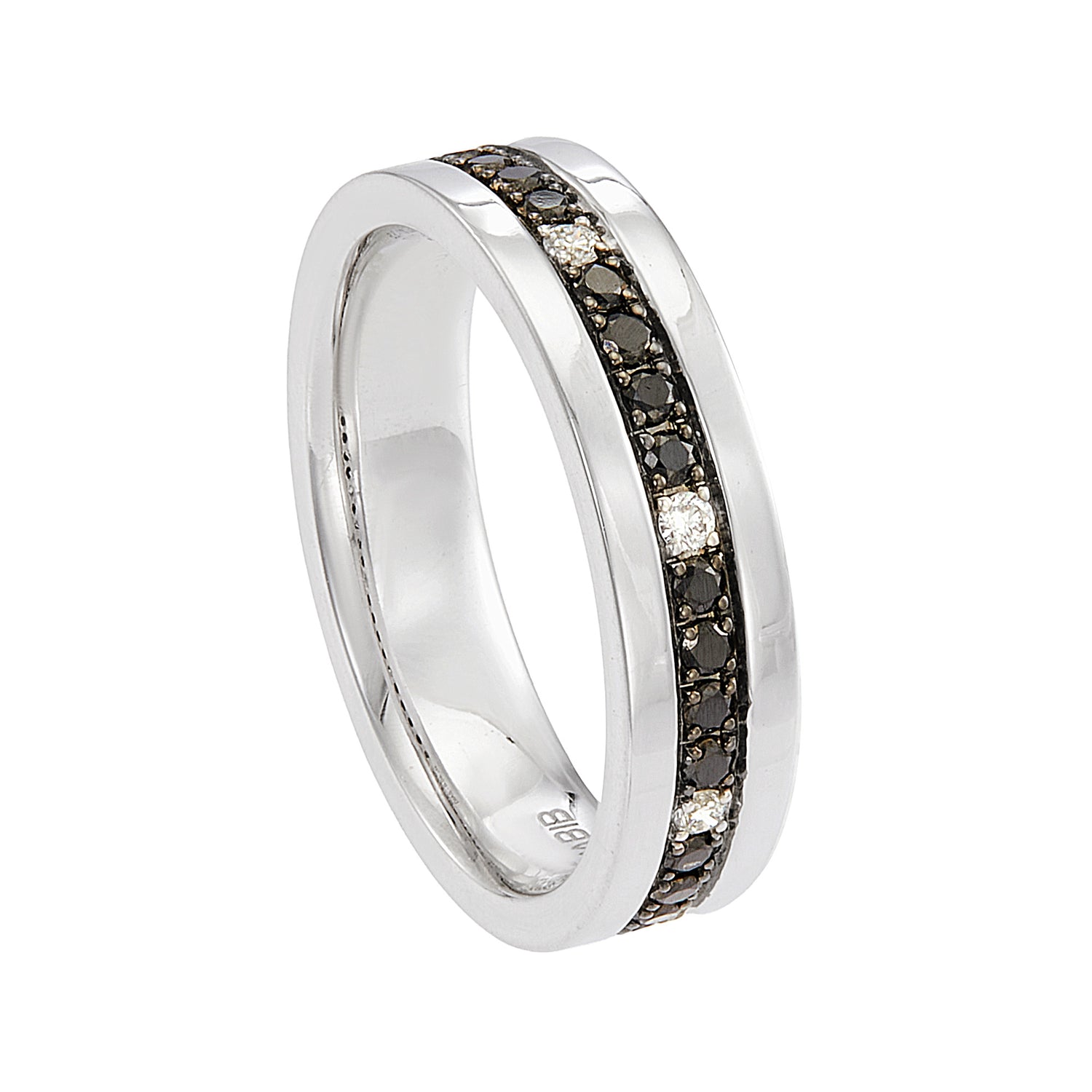 Black Diamond Men's Ring in 925 Silver Palladium 270651024(PLD)-BLK
