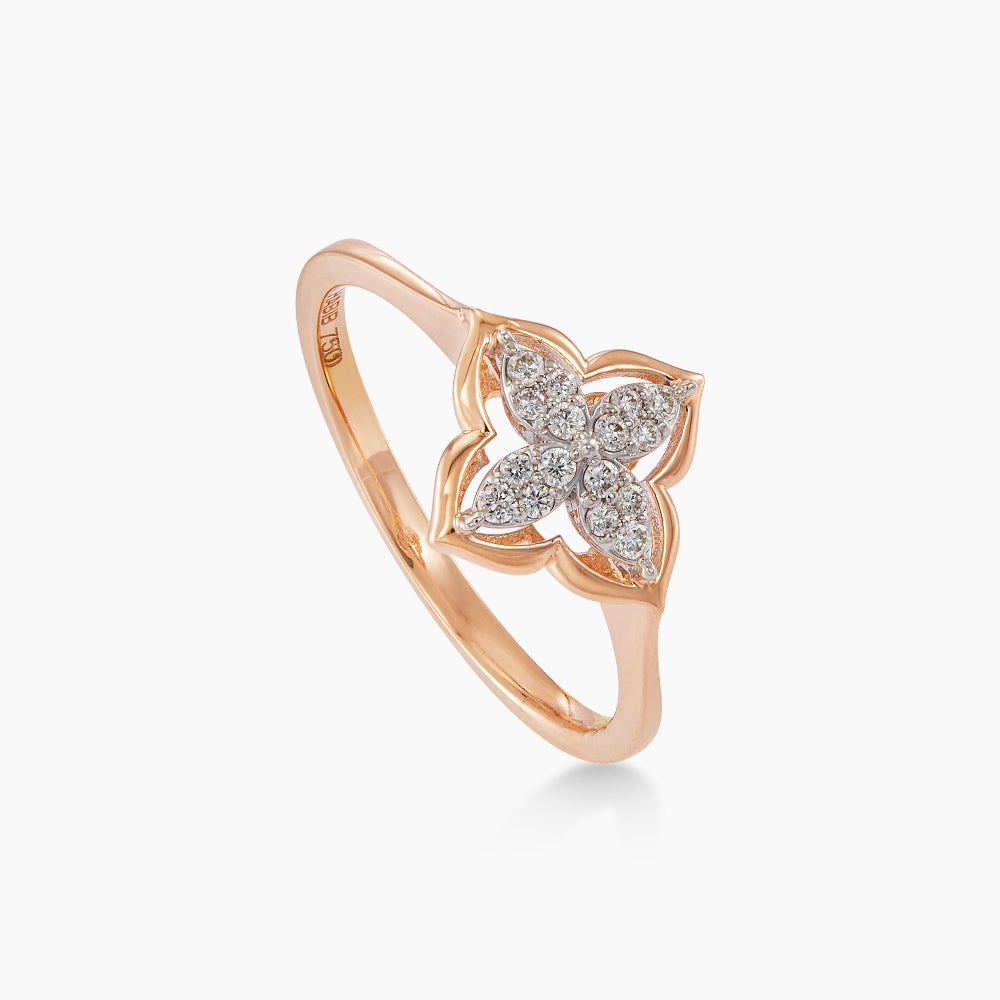 AL-ZAHRA | Diamond Ring in 750/18K Rose and White Gold 270751024(R)