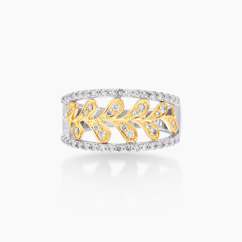 Diamond Ring in 375/9K Yellow and White Gold 271011124