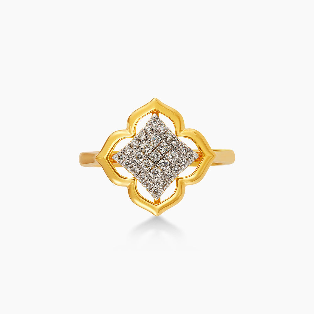AL-ZAHRA | Diamond Ring in 750/18K Yellow Gold 271061124(R)