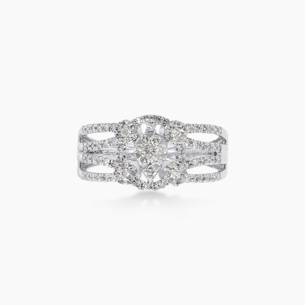 Diamond Ring in 375/9K White Gold 271171224