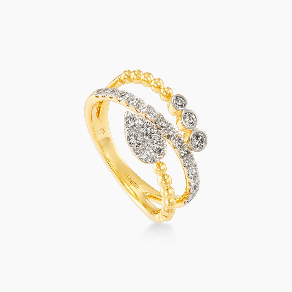 CHIC | Diamond Ring in 375/9K Yellow Gold 271850125