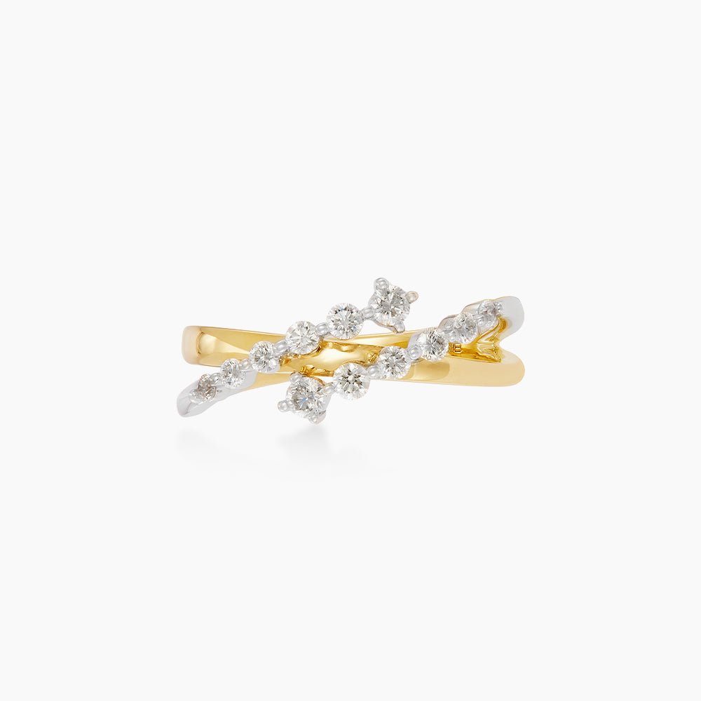 Diamond Ring in 750/18K Yellow and White Gold 271870125