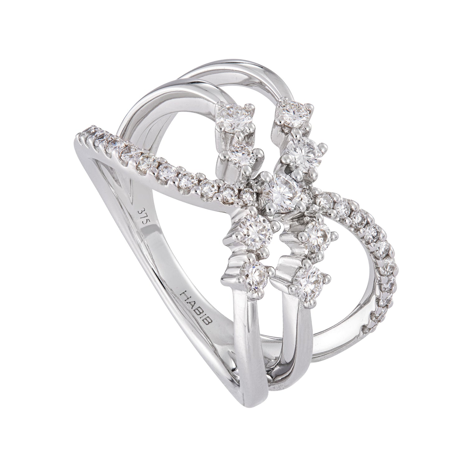 CHIC | Diamond Ring in 375/9K White Gold 272010125