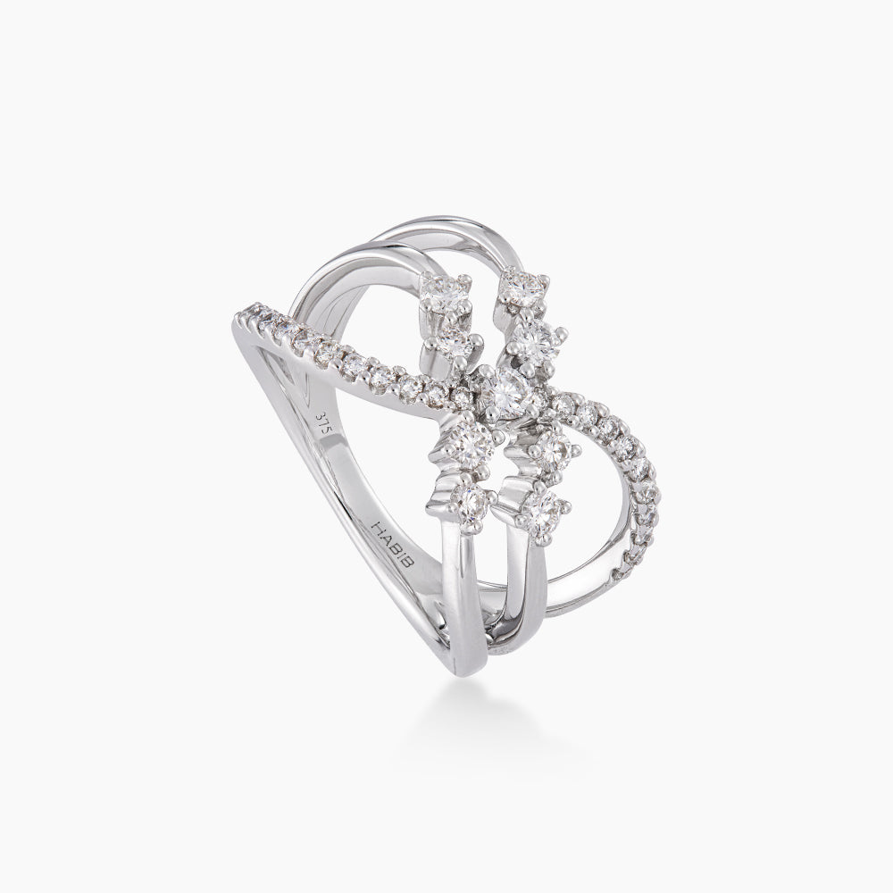 CHIC | Diamond Ring in 375/9K White Gold 272010125