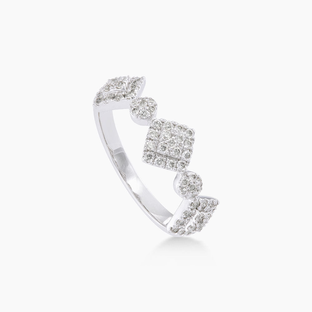 Diamond Ring in 750/18K White Gold 272200225