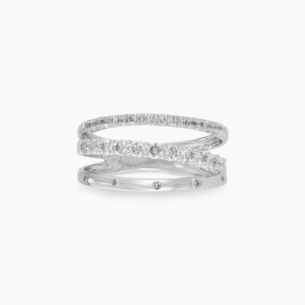Diamond Ring in 375/9K White Gold 272600325